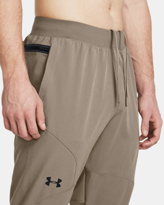 Men's UA Unstoppable Joggers in Brown image number 3